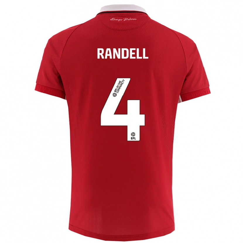 Danxen Women Adam Randell #4 Red White Home Jersey 2025/26 T-Shirt