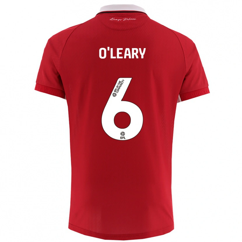 Danxen Women Lia O'leary #6 Red White Home Jersey 2025/26 T-Shirt