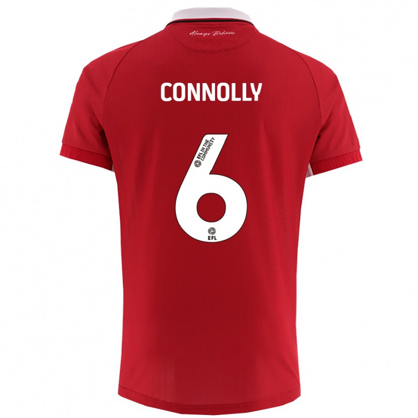 Danxen Women Megan Connolly #6 Red White Home Jersey 2025/26 T-Shirt