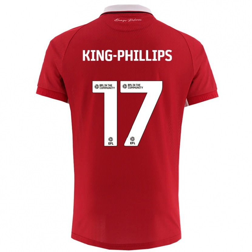 Danxen Women Zac King-Phillips #17 Red White Home Jersey 2025/26 T-Shirt