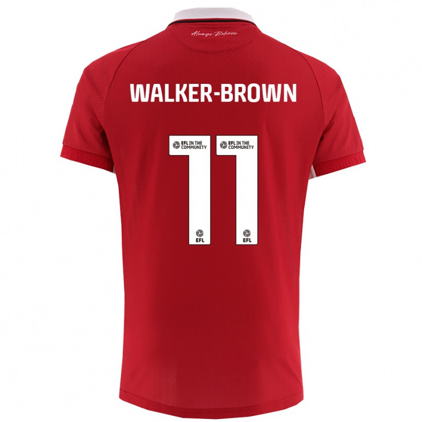 Danxen Women Rushon Walker-Brown #11 Red White Home Jersey 2025/26 T-Shirt