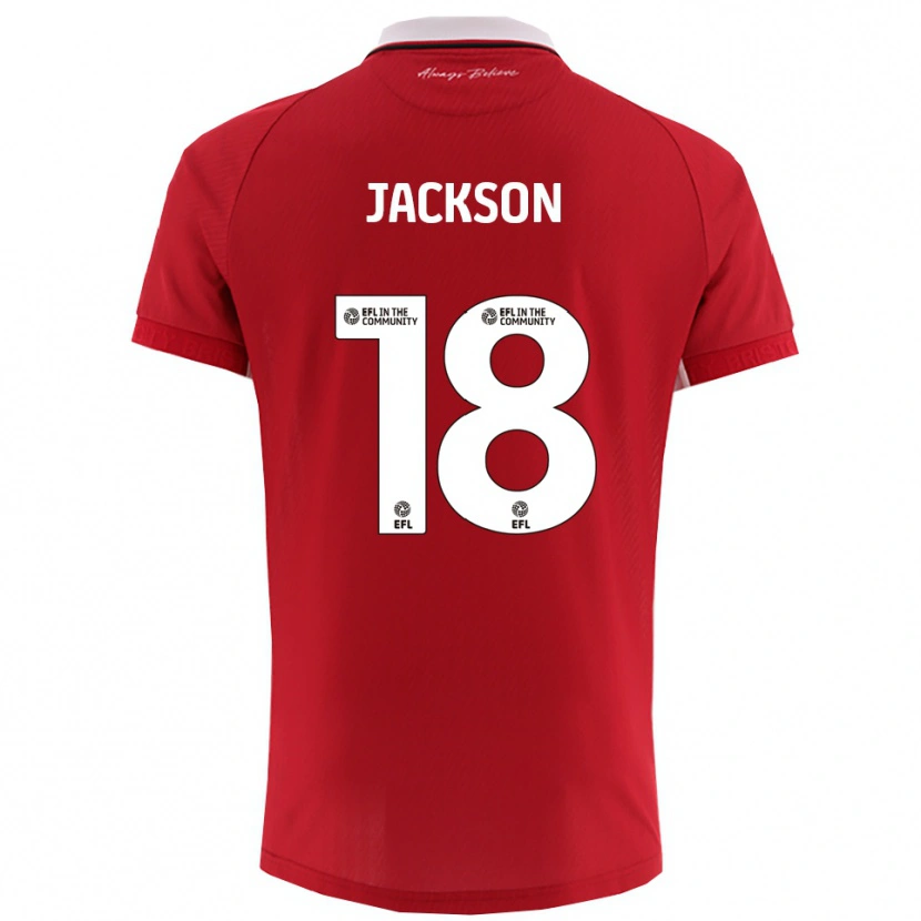 Danxen Women Trayvion Jackson #18 Red White Home Jersey 2025/26 T-Shirt