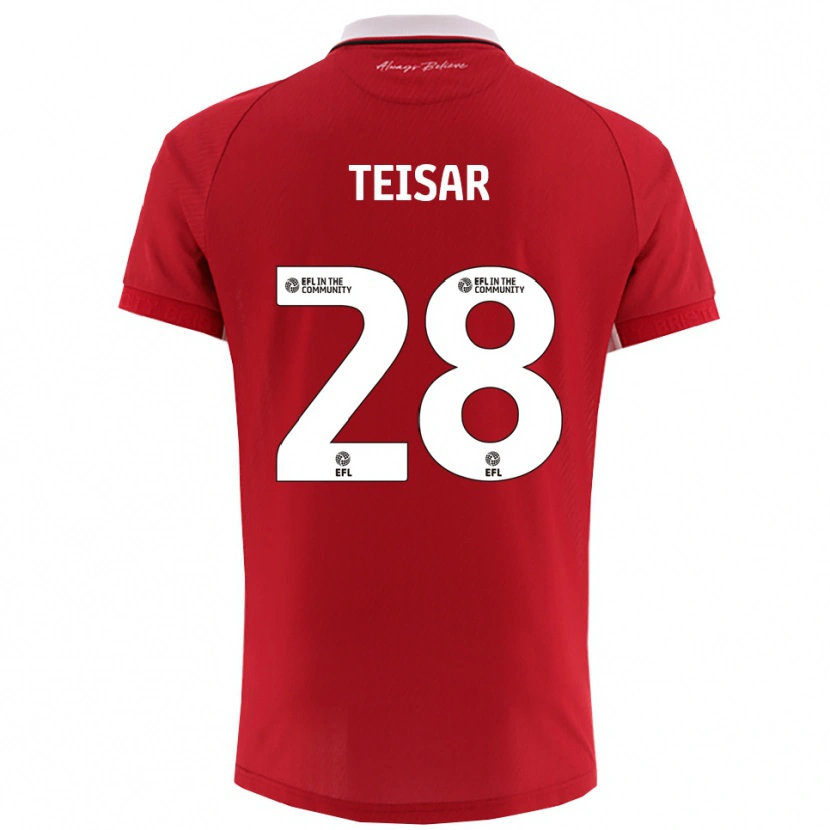 Danxen Women Tianna Teisar #28 Red White Home Jersey 2025/26 T-Shirt