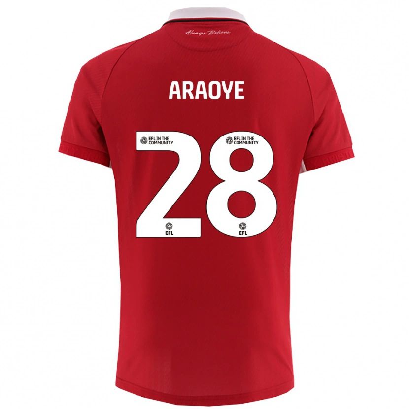 Danxen Women Raphael Araoye #28 Red White Home Jersey 2025/26 T-Shirt