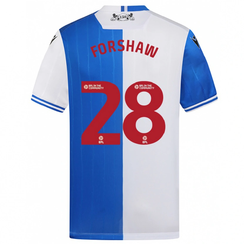 Danxen Women Adam Forshaw #28 Blue White Home Jersey 2025/26 T-Shirt