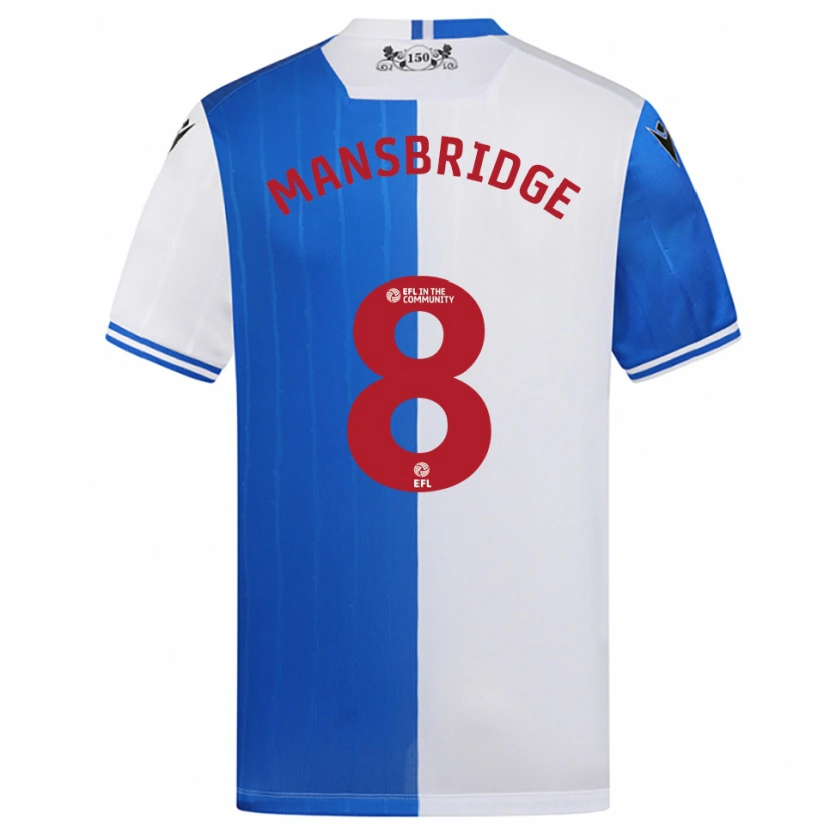 Danxen Women Tyler Mansbridge #8 Blue White Home Jersey 2025/26 T-Shirt