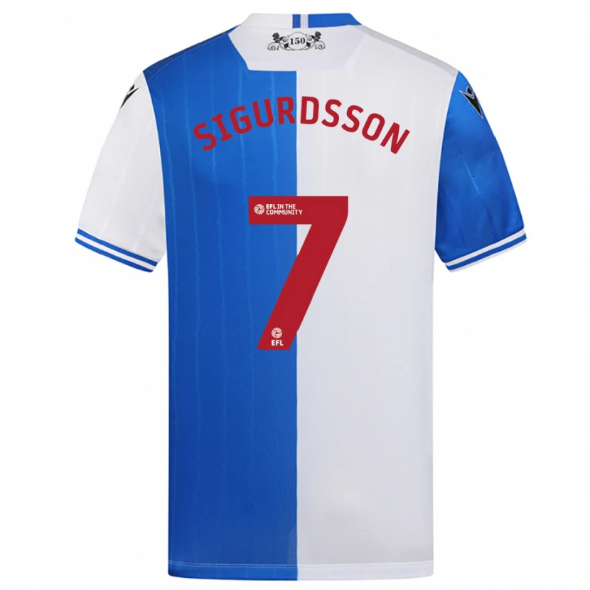 Danxen Women Arnór Sigurdsson #7 Blue White Home Jersey 2025/26 T-Shirt
