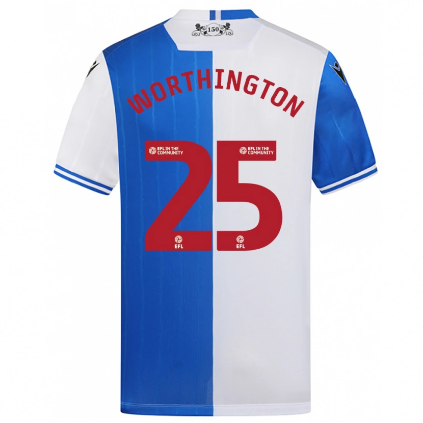 Danxen Women Nicola Worthington #25 Blue White Home Jersey 2025/26 T-Shirt