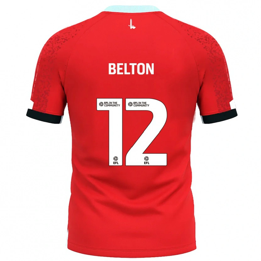 Danxen Women Jack Belton #12 Red White Home Jersey 2025/26 T-Shirt