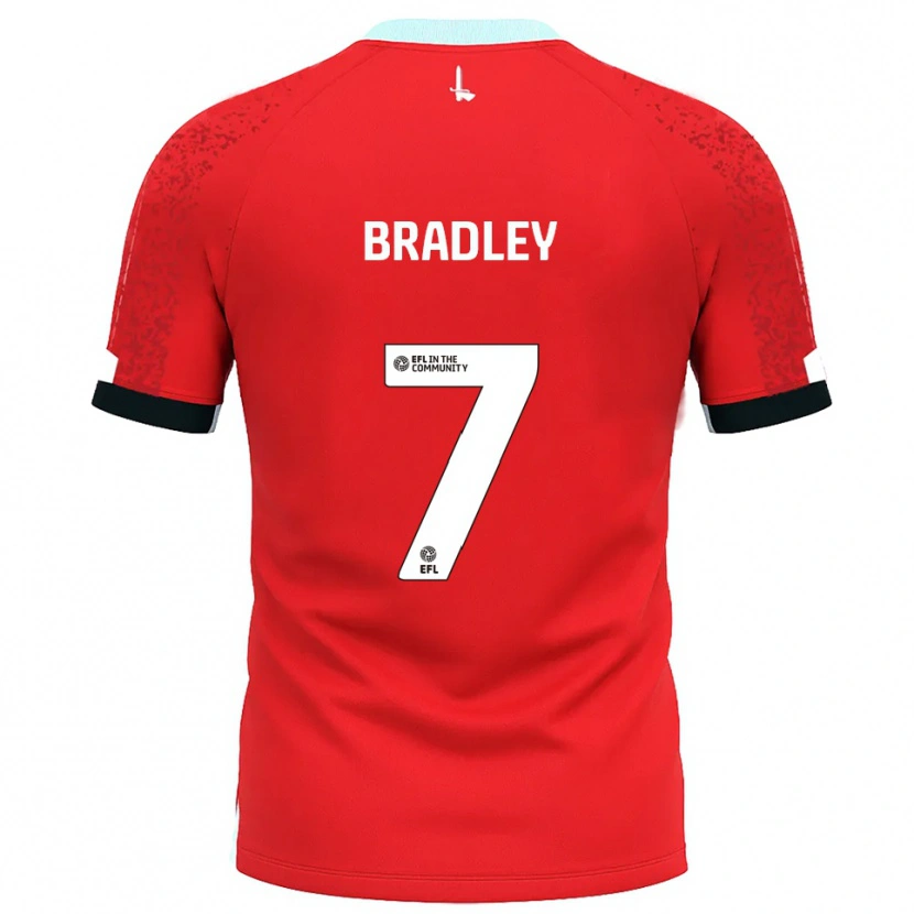 Danxen Women Katie Bradley #7 Red White Home Jersey 2025/26 T-Shirt