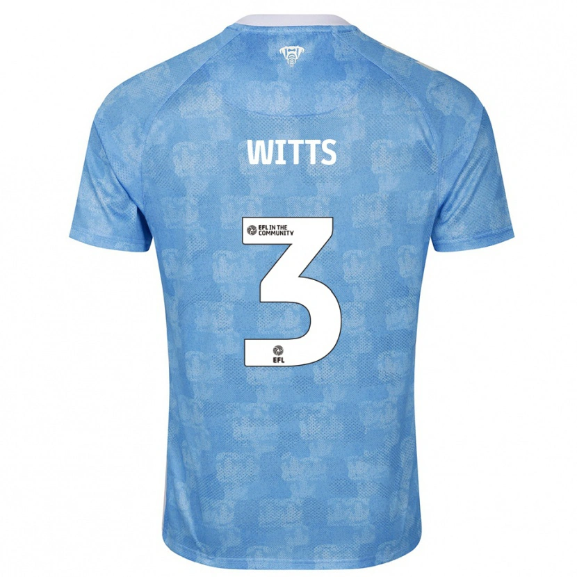 Danxen Women Callum Witts #3 Sky Blue White Home Jersey 2025/26 T-Shirt