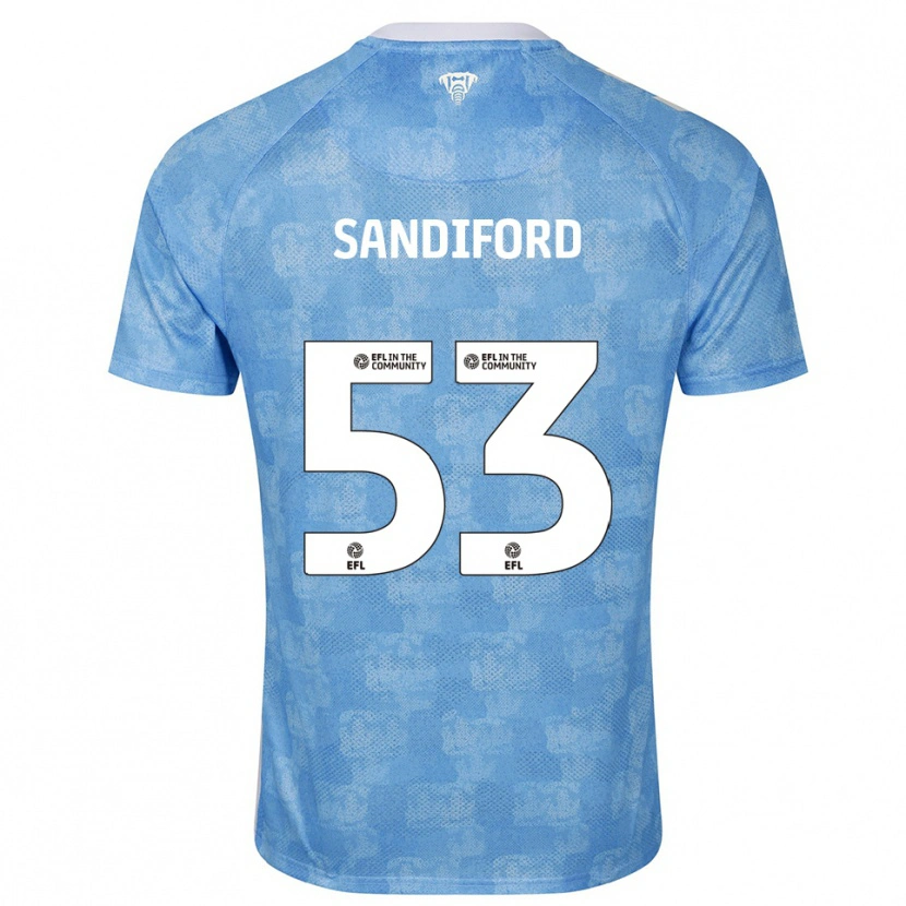 Danxen Women Greg Sandiford #53 Sky Blue White Home Jersey 2025/26 T-Shirt