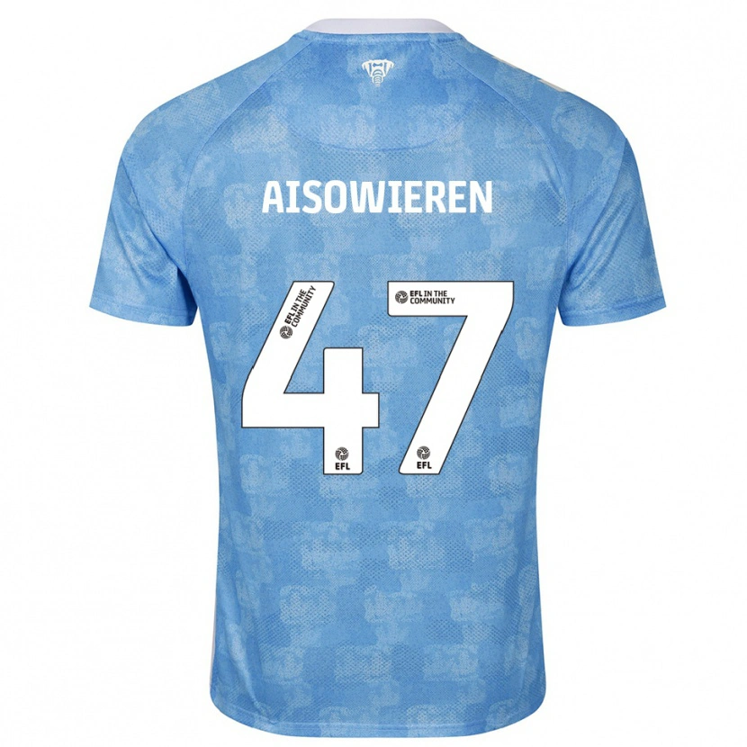 Danxen Women Evan Eghosa Aisowieren #47 Sky Blue White Home Jersey 2025/26 T-Shirt