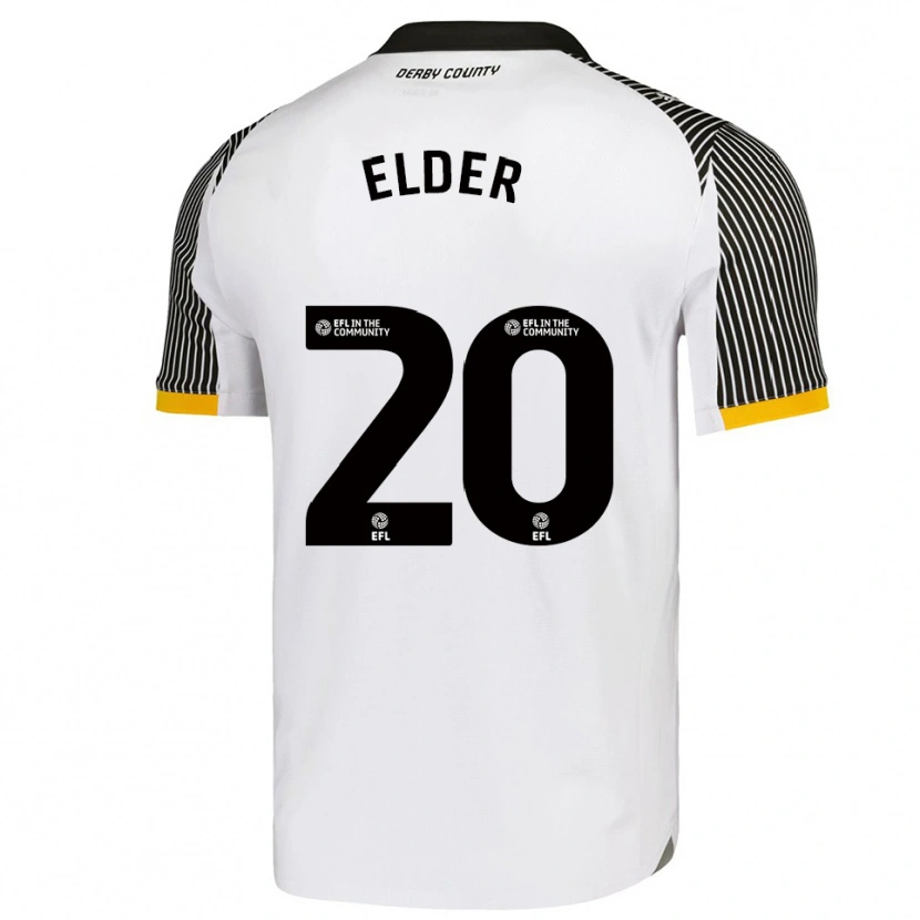 Danxen Women Callum Elder #20 White Black Home Jersey 2025/26 T-Shirt