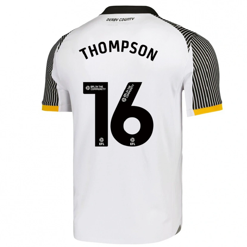 Danxen Women Liam Thompson #16 White Black Home Jersey 2025/26 T-Shirt