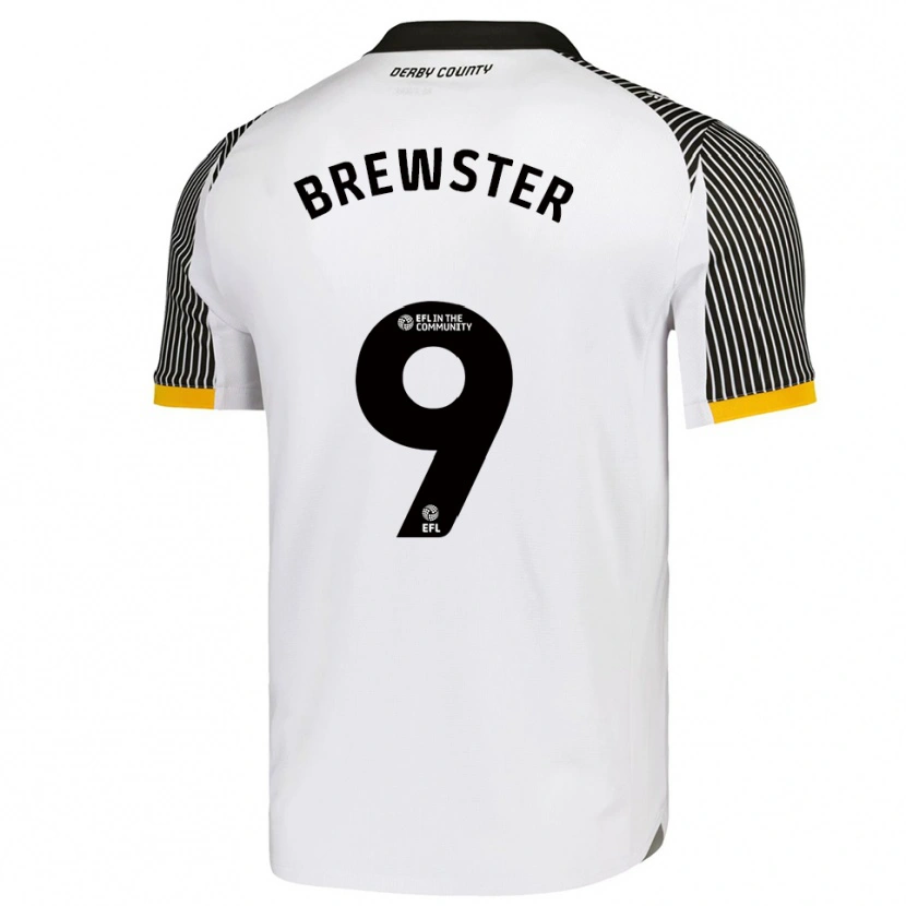 Danxen Women Rhian Brewster #9 White Black Home Jersey 2025/26 T-Shirt
