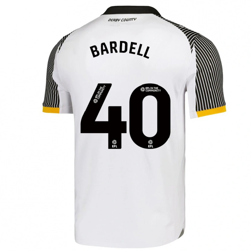 Danxen Women Max Bardell #40 White Black Home Jersey 2025/26 T-Shirt