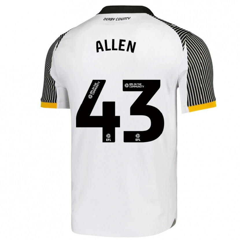 Danxen Women Cruz Allen #43 White Black Home Jersey 2025/26 T-Shirt