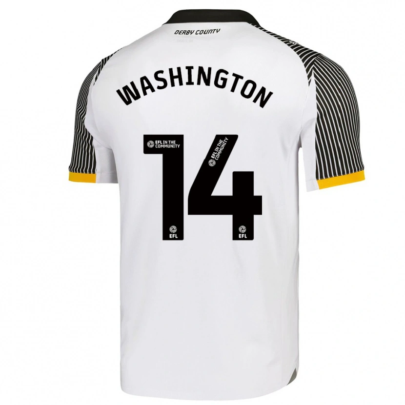 Danxen Women Conor Washington #14 White Black Home Jersey 2025/26 T-Shirt