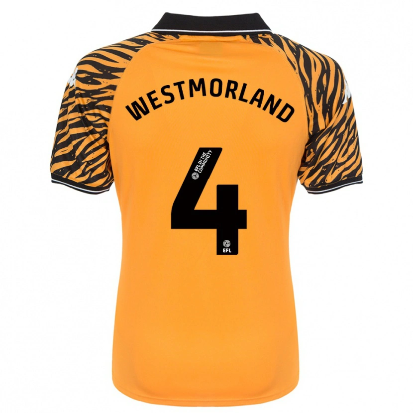Danxen Women Emma Westmorland #4 Orange Black Home Jersey 2025/26 T-Shirt