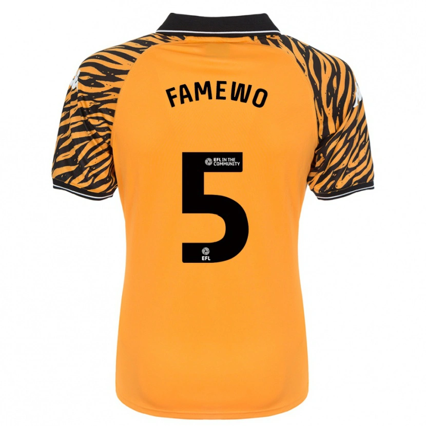 Danxen Women Akin Famewo #5 Orange Black Home Jersey 2025/26 T-Shirt