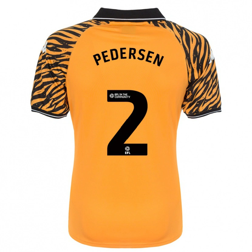 Danxen Women Eden Pedersen #2 Orange Black Home Jersey 2025/26 T-Shirt