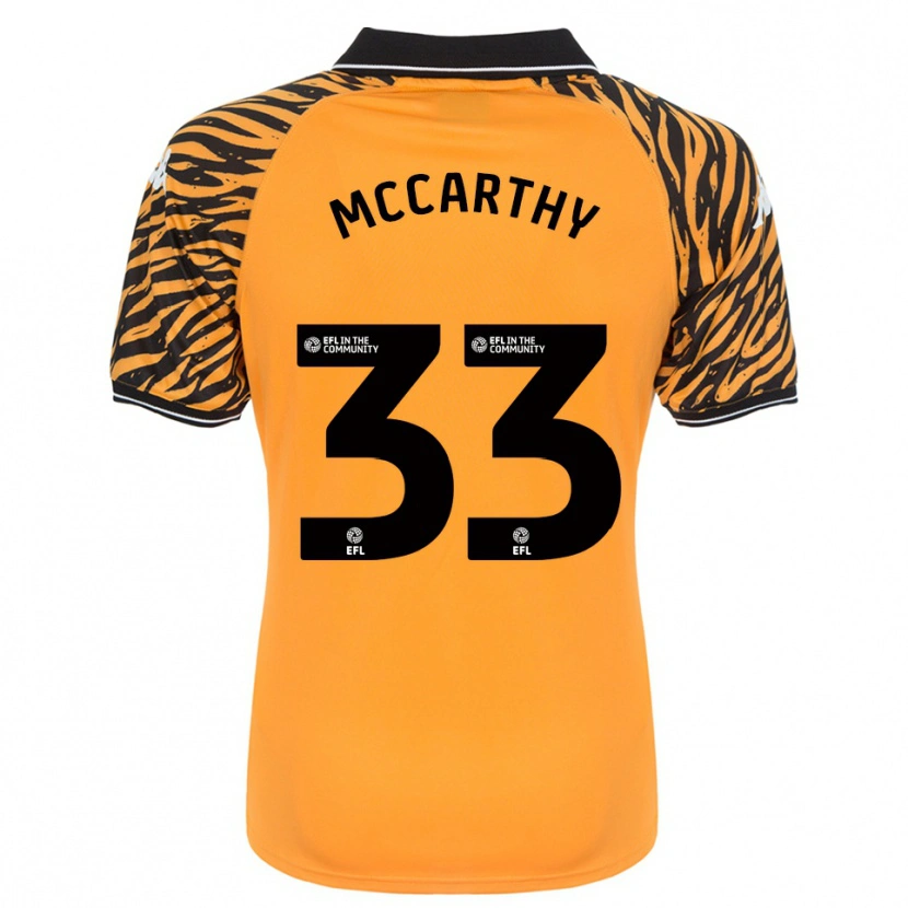 Danxen Women Cathal Mccarthy #33 Orange Black Home Jersey 2025/26 T-Shirt