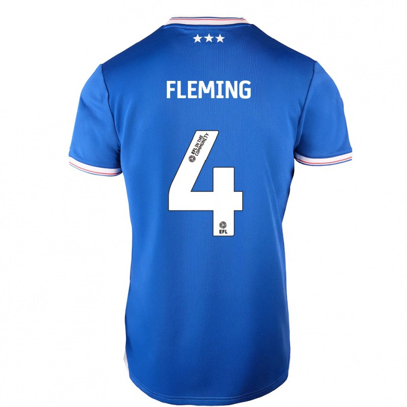 Danxen Women Charlotte Fleming #4 Blue White Home Jersey 2025/26 T-Shirt