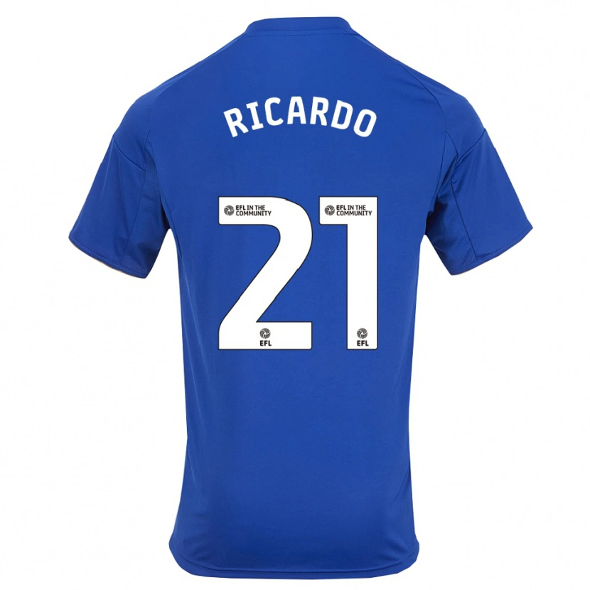 Danxen Women Ricardo Pereira #21 Blue Gold Home Jersey 2025/26 T-Shirt
