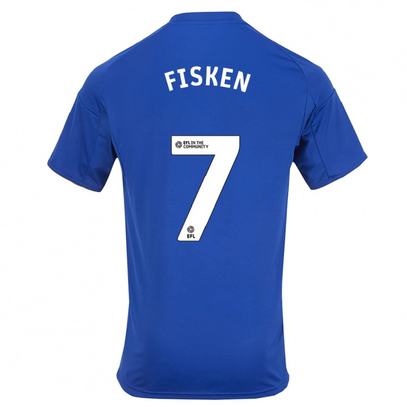 Danxen Women Alfie Fisken #7 Blue Gold Home Jersey 2025/26 T-Shirt