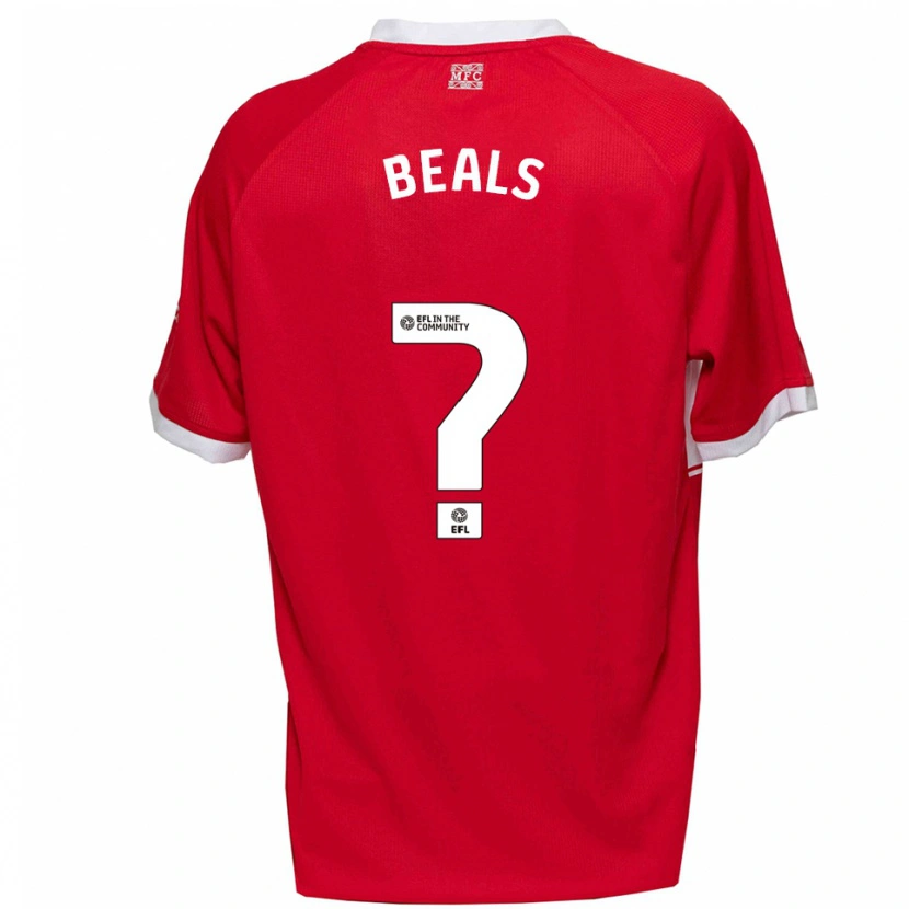 Danxen Women Ben Beals #0 Red White Home Jersey 2025/26 T-Shirt