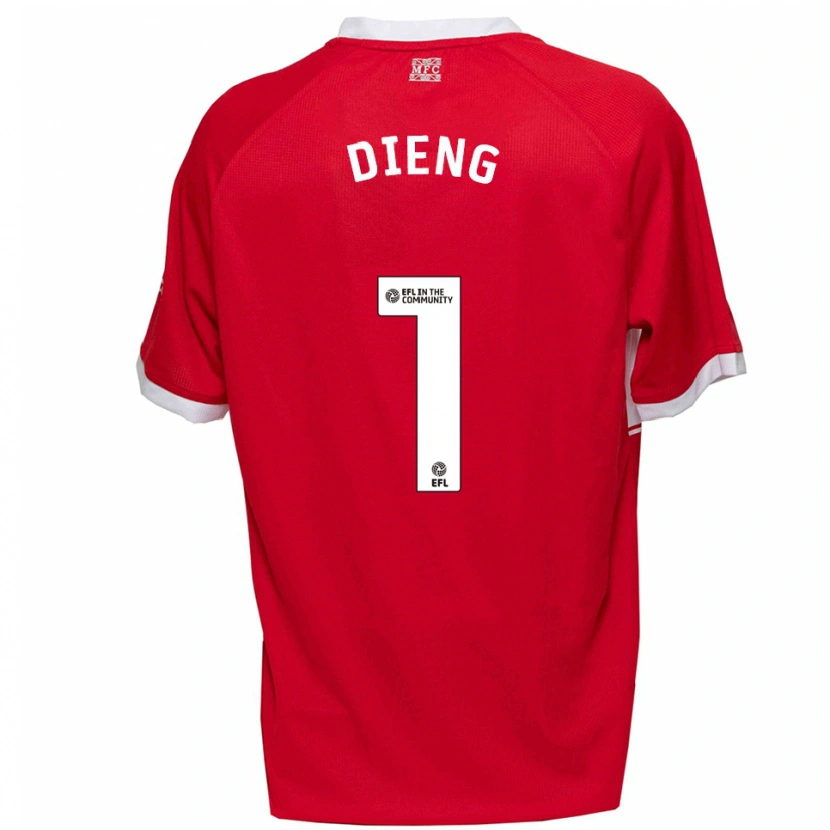 Danxen Women Seny Dieng #1 Red White Home Jersey 2025/26 T-Shirt
