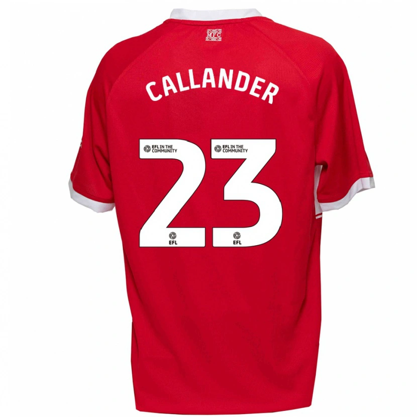 Danxen Women Chelsea Callander #23 Red White Home Jersey 2025/26 T-Shirt