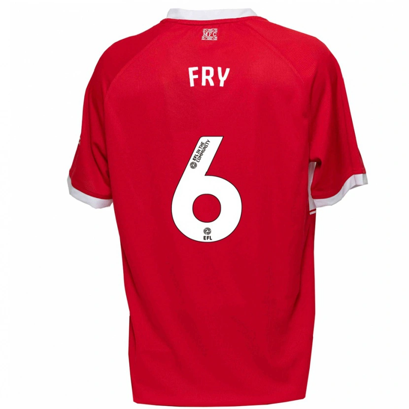 Danxen Women Dael Fry #6 Red White Home Jersey 2025/26 T-Shirt