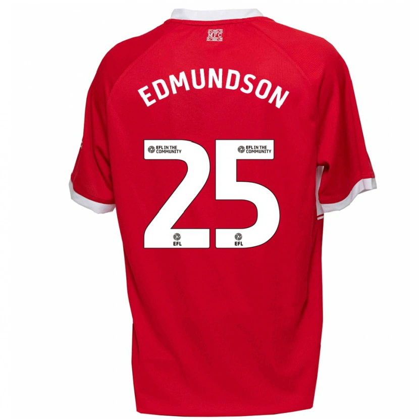 Danxen Women George Edmundson #25 Red White Home Jersey 2025/26 T-Shirt