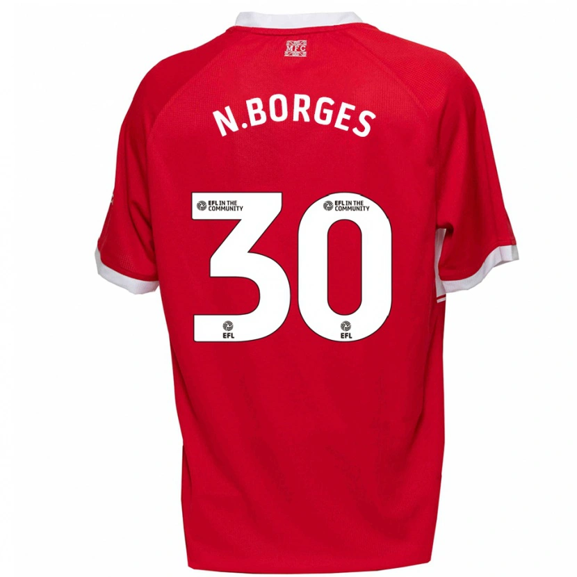 Danxen Women Neto Borges #30 Red White Home Jersey 2025/26 T-Shirt
