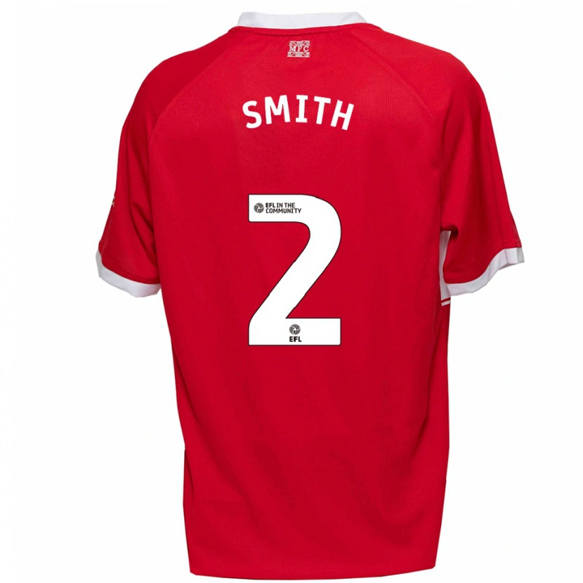 Danxen Women Tommy Smith #2 Red White Home Jersey 2025/26 T-Shirt