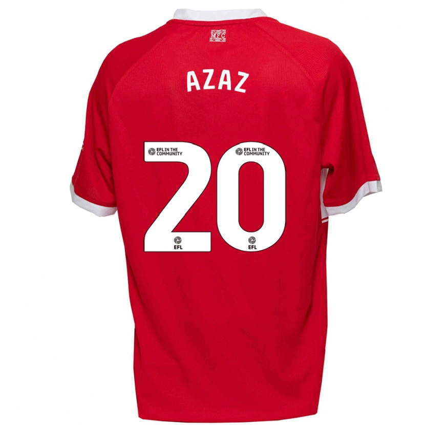 Danxen Women Finn Azaz #20 Red White Home Jersey 2025/26 T-Shirt