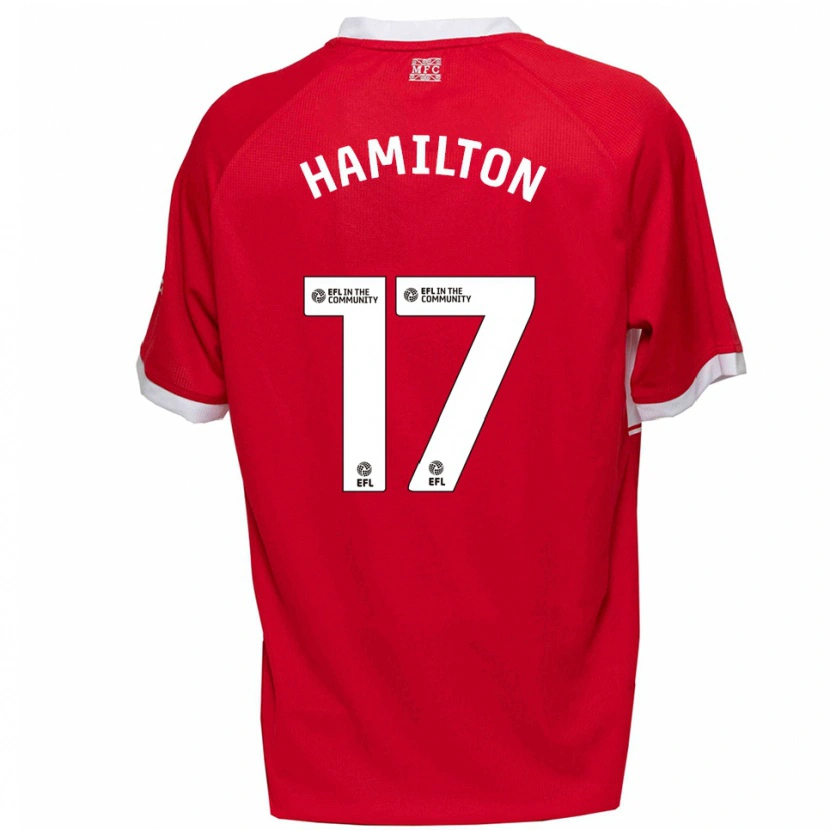 Danxen Women Micah Hamilton #17 Red White Home Jersey 2025/26 T-Shirt
