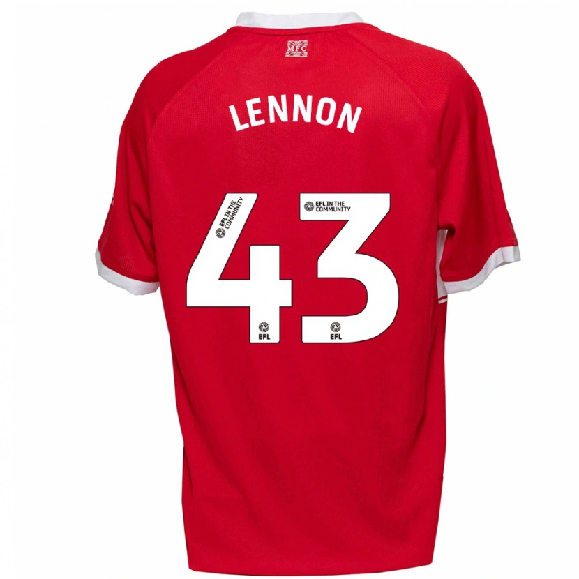 Danxen Women Charlie Lennon #43 Red White Home Jersey 2025/26 T-Shirt