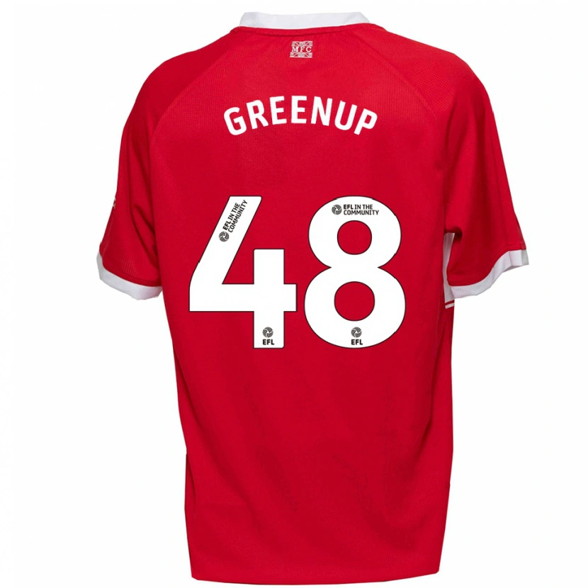 Danxen Women Isaac Greenup #48 Red White Home Jersey 2025/26 T-Shirt