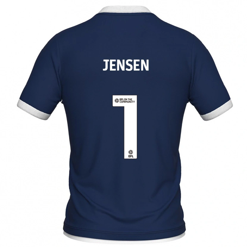 Danxen Women Lukas Jensen #1 Navy White Home Jersey 2025/26 T-Shirt