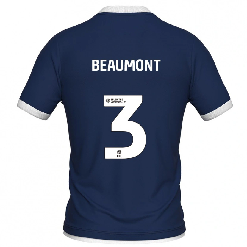 Danxen Women George Beaumont #3 Navy White Home Jersey 2025/26 T-Shirt