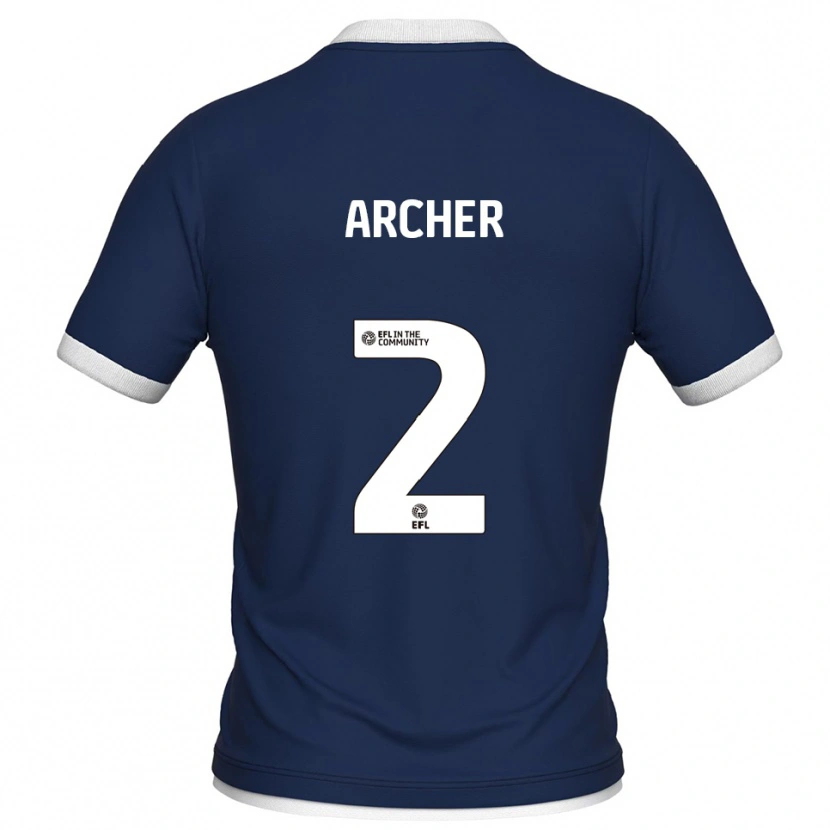 Danxen Women Da'rell Archer #2 Navy White Home Jersey 2025/26 T-Shirt