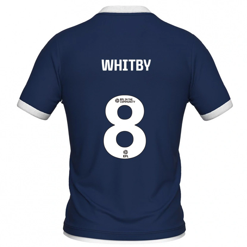 Danxen Women Oliver Whitby #8 Navy White Home Jersey 2025/26 T-Shirt