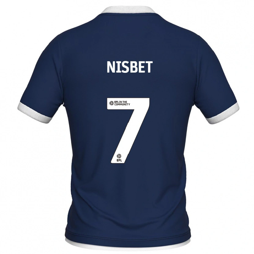 Danxen Women Kevin Nisbet #7 Navy White Home Jersey 2025/26 T-Shirt
