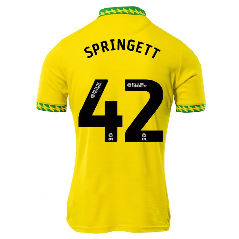Danxen Women Tony Springett #42 White Green Home Jersey 2025/26 T-Shirt