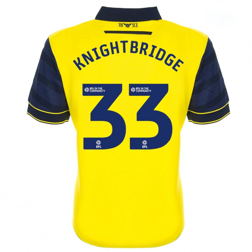Danxen Women Jacob Knightbridge #33 Yellow Navy Home Jersey 2025/26 T-Shirt