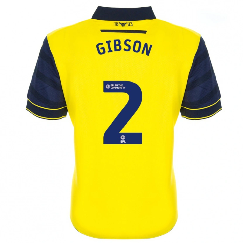 Danxen Women Nic Gibson #2 Yellow Navy Home Jersey 2025/26 T-Shirt