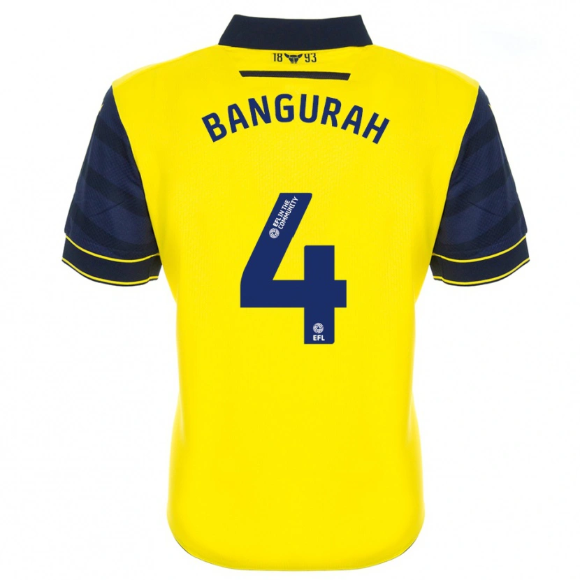 Danxen Women Ibrahim Bangurah #4 Yellow Navy Home Jersey 2025/26 T-Shirt